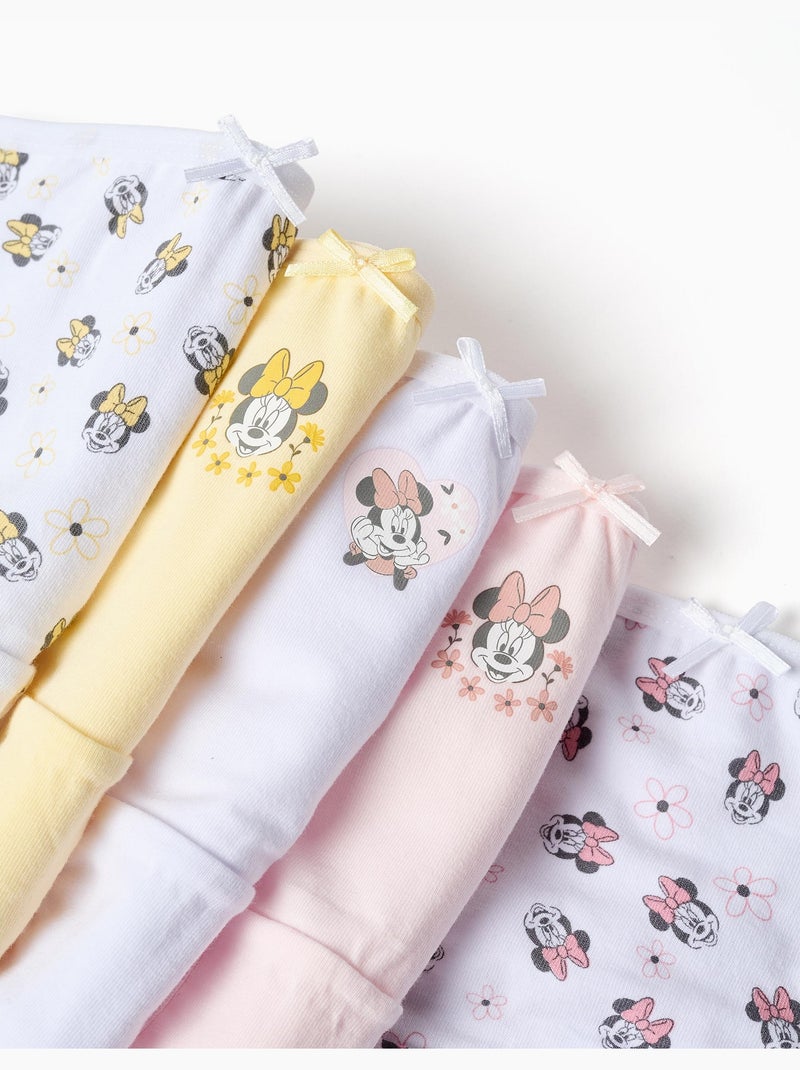 Lot de 5 culottes avec imprimés Minnie Blanc Rose - Kiabi