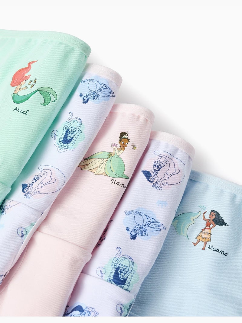 Lot de 5 culottes avec les Princesses Disney Blanc Bleu - Kiabi