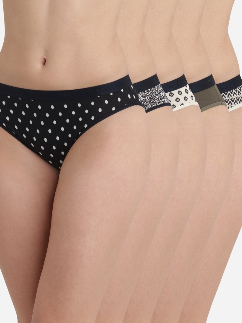 Lot de 5 culottes coton My Daily Confort Kaki - Kiabi