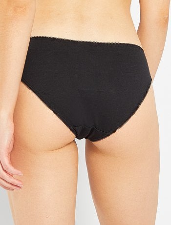 Lot de 5 culottes coton uni