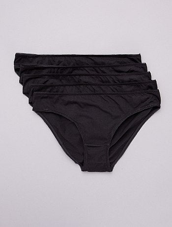 Lot de 5 culottes coton uni