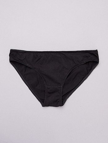 Lot de 5 culottes coton uni