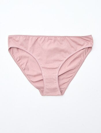 Lot de 5 culottes coton uni