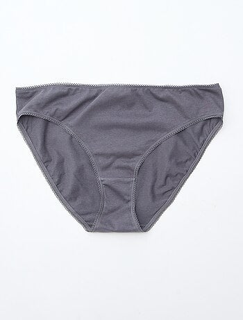 Lot de 5 culottes coton uni