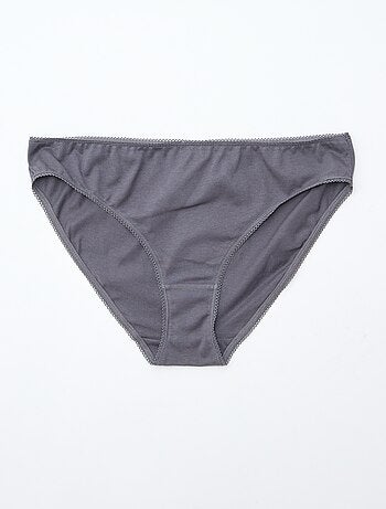 Lot de 5 culottes coton uni