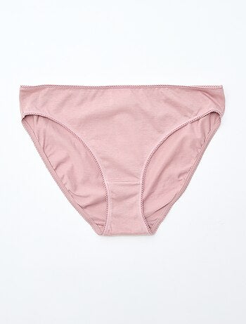 Lot de 5 culottes coton uni