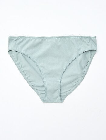 Lot de 5 culottes coton uni