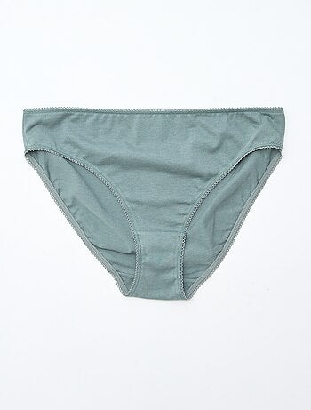 Lot de 5 culottes coton uni