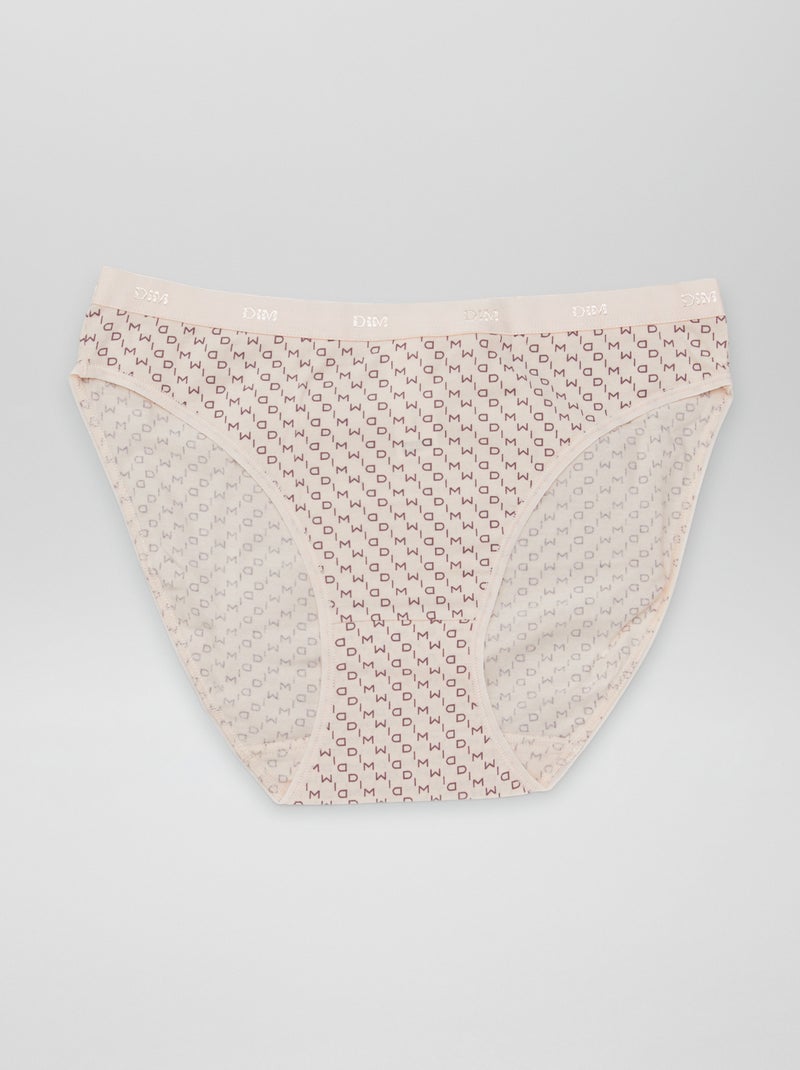 Lot de 5 culottes 'DIM' en coton stretch Marron - Kiabi