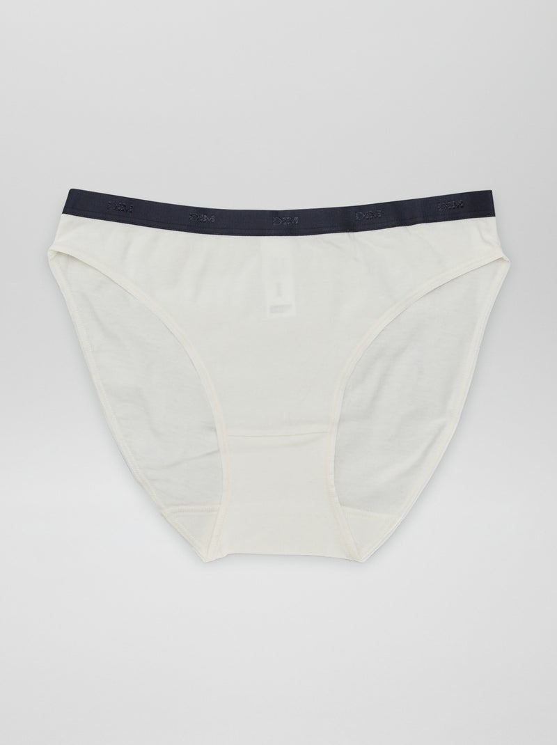 Lot de 5 culottes 'DIM' en coton stretch Noir - Kiabi