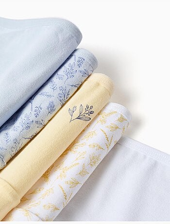 Lot de 5 culottes en coton à imprimés floraux