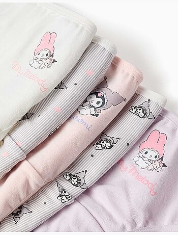 Lot de 5 culottes en coton avec imprimés Kuromi