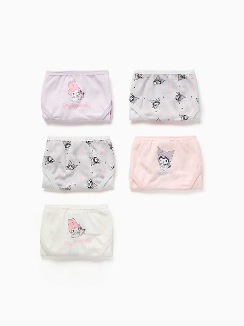 Lot de 5 culottes en coton avec imprimés kuromi - Kiabi