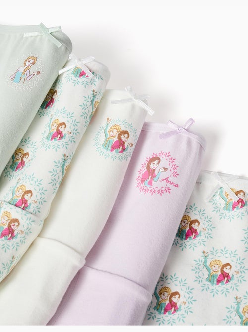 Lot de 5 culottes en coton avec imprimés La Reine des Neiges - Kiabi