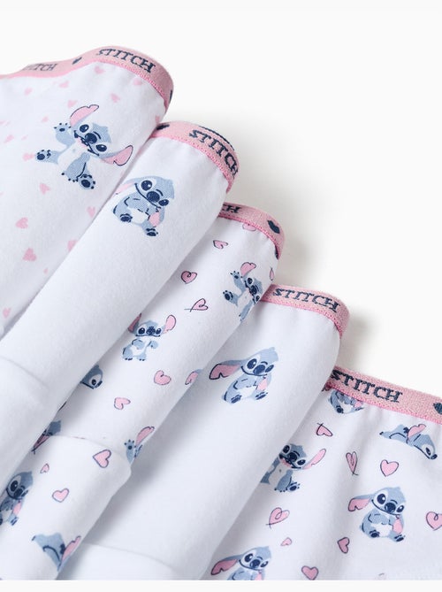 Lot de 5 culottes en coton avec imprimés Stitch - Kiabi