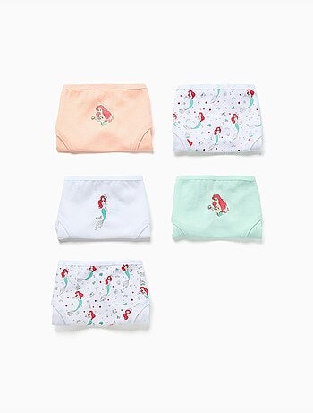 Lot de 5 culottes en coton avec la Petite Sirène