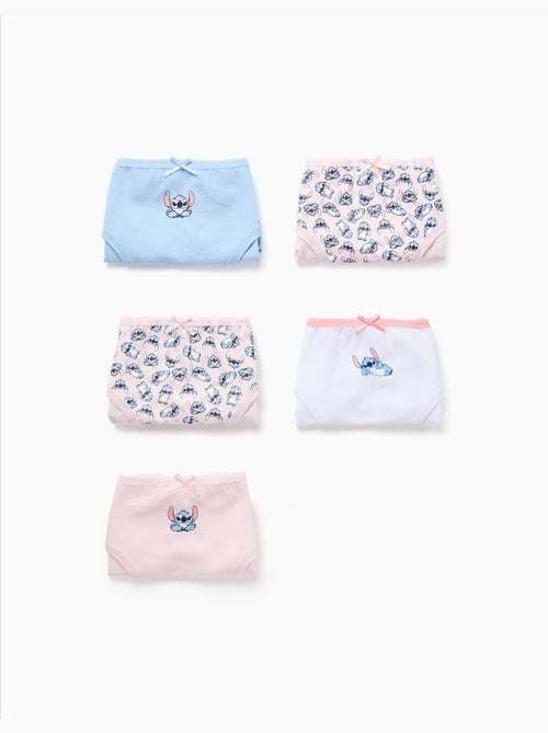 Lot de 5 culottes en coton avec Stitch - Kiabi