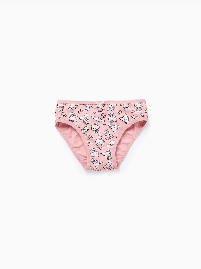 Lot de 5 culottes en coton Hello Kitty & Friends Blanc Rose - Kiabi