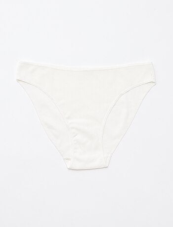 Lot de 5 culottes en maille côtelée