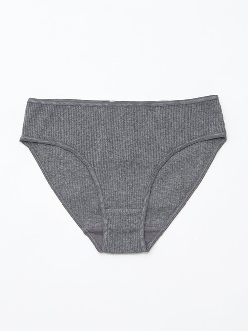 Lot de 5 culottes en maille côtelée - Kiabi