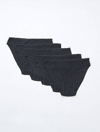 Lot de 5 culottes en maille côtelée