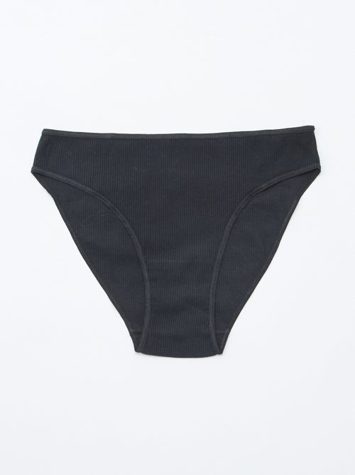 Lot de 5 culottes en maille côtelée - Kiabi Lot de 5 culottes en maille côtelée - Kiabi