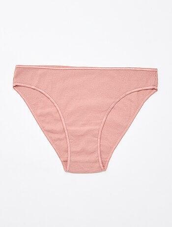 Lot de 5 culottes en maille côtelée