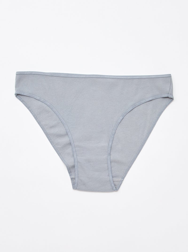Lot de 5 culottes en maille côtelée Rose - Kiabi