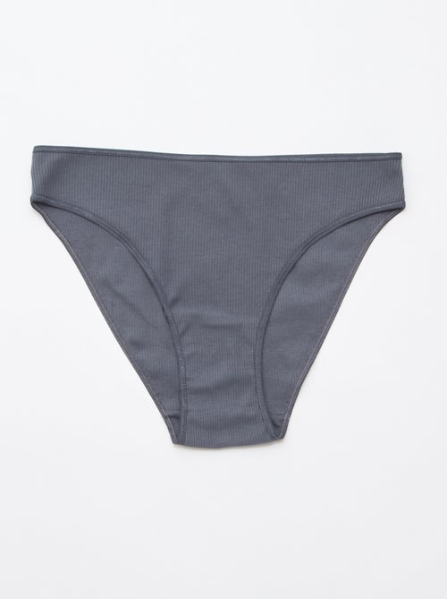 Lot de 5 culottes en maille côtelée - Kiabi
