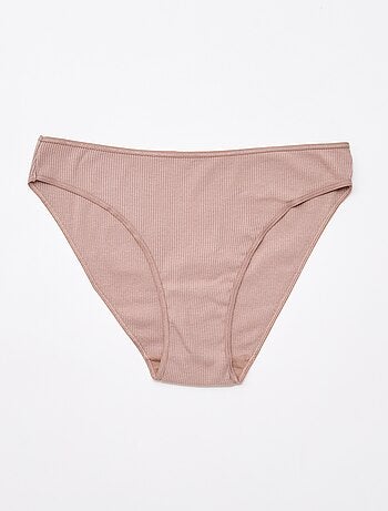 Lot de 5 culottes en maille côtelée