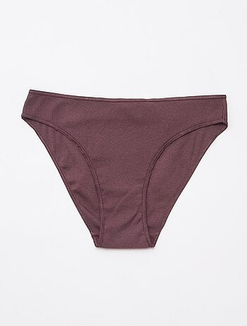 Lot de 5 culottes en maille côtelée
