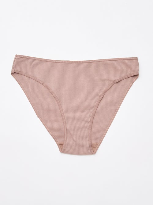 Lot de 5 culottes en maille côtelée - Kiabi Lot de 5 culottes en maille côtelée - Kiabi