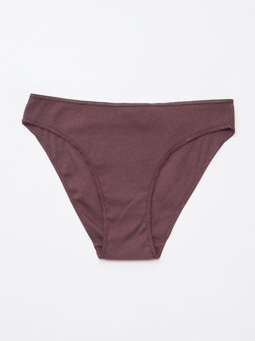 Lot de 5 culottes en maille côtelée - Kiabi Lot de 5 culottes en maille côtelée - Kiabi