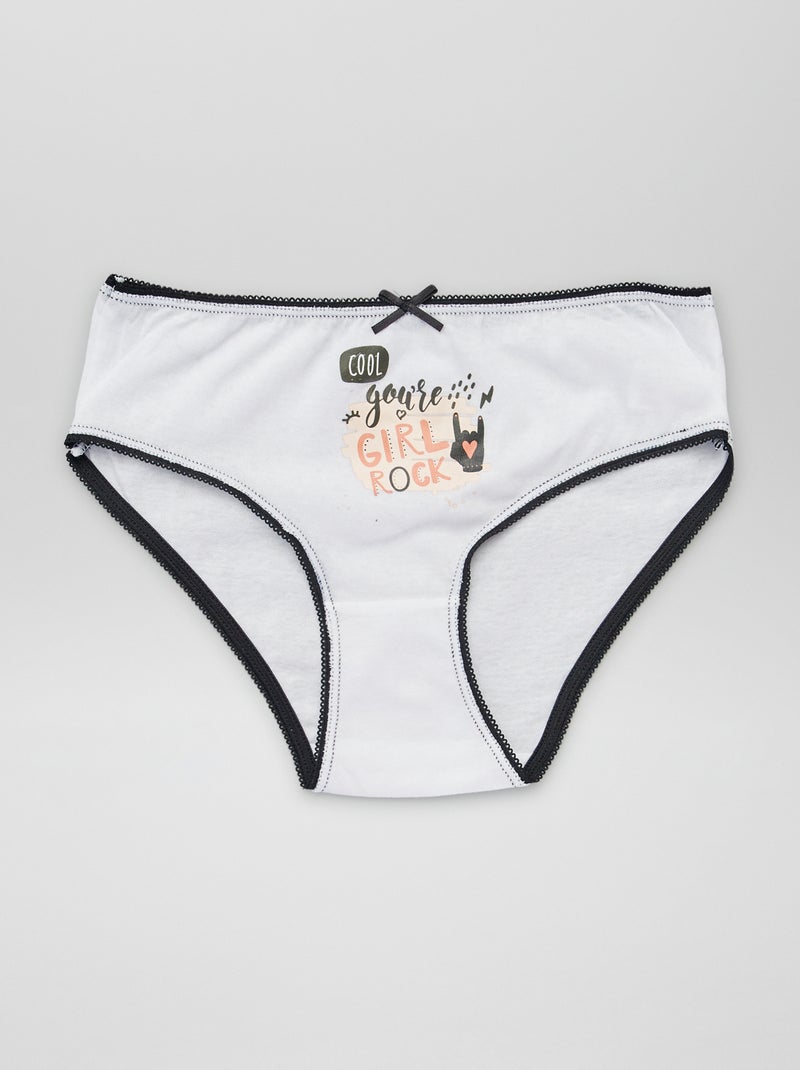 Lot de 5 culottes en maille jersey Corail - Kiabi