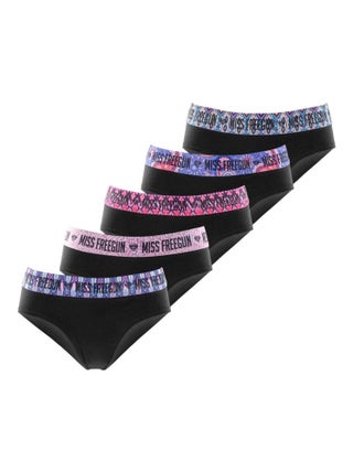 Lot de 5 culottes fille en coton Ethnik Freegun