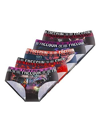 Lot de 5 culottes fille Fantasy Freegun