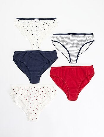 Lot de 5 culottes imprimées