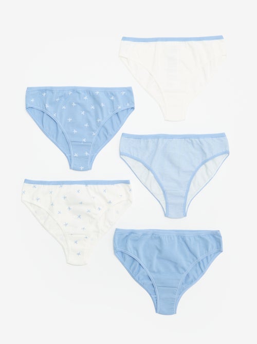 Lot de 5 culottes imprimées - Kiabi