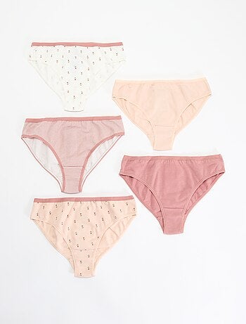 Lot de 5 culottes imprimées