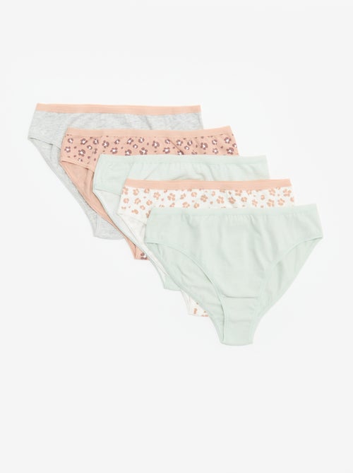 Lot de 5 culottes imprimées - Kiabi