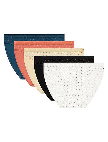 Lot de 5 Culottes Les Pockets Coton