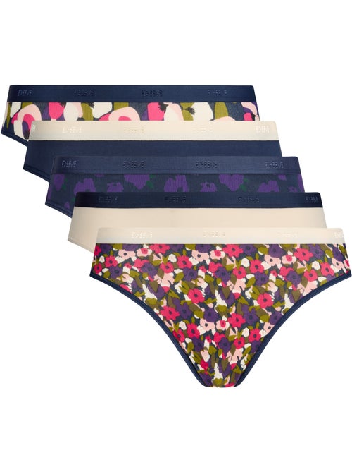 Lot de 5 Culottes Les Pockets Coton - Kiabi
