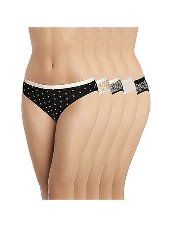 Lot de 5 Culottes Les Pockets Coton