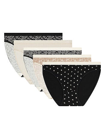 Lot de 5 Culottes Les Pockets Coton