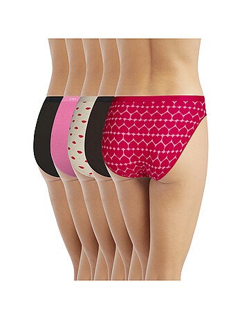 Lot de 5 Culottes Les Pockets Coton