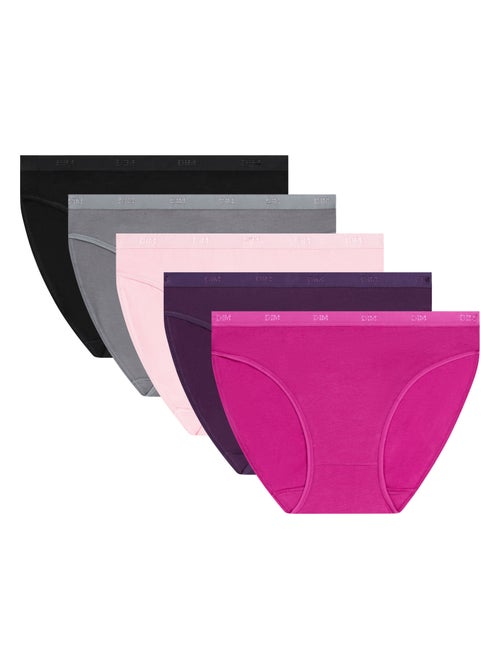 Lot de 5 Culottes Les Pockets Coton - Kiabi Lot de 5 Culottes Les Pockets Coton - Kiabi