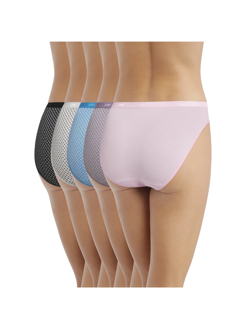 Lot de 5 Culottes Les Pockets Coton Rose pastel - Kiabi