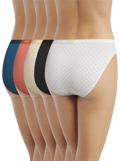 Lot de 5 Culottes Les Pockets Coton - Kiabi