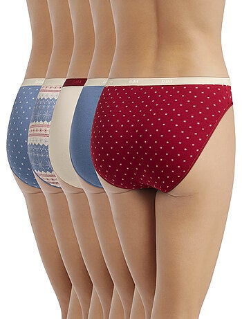 Lot de 5 Culottes Les Pockets Coton