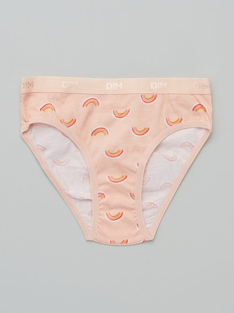 Lot de 5 culottes Les Pockets de 'DIM' Rose/blance - Kiabi